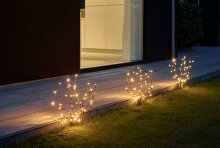 Pyntetrær med 40 LED-pærer H50 cm 3-pk.